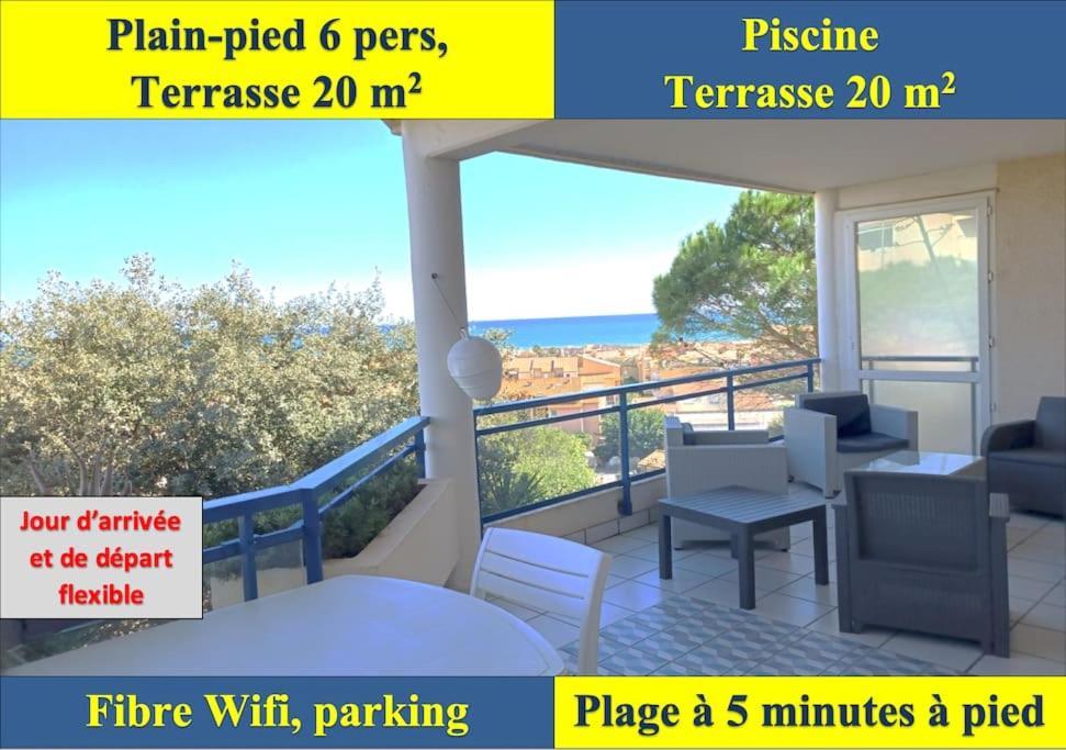 Plain-Pied, Terrasse, Piscine, Pleine Vue Mer, Plage A 6' A Pied, Parking, Wifi フルーリー エクステリア 写真